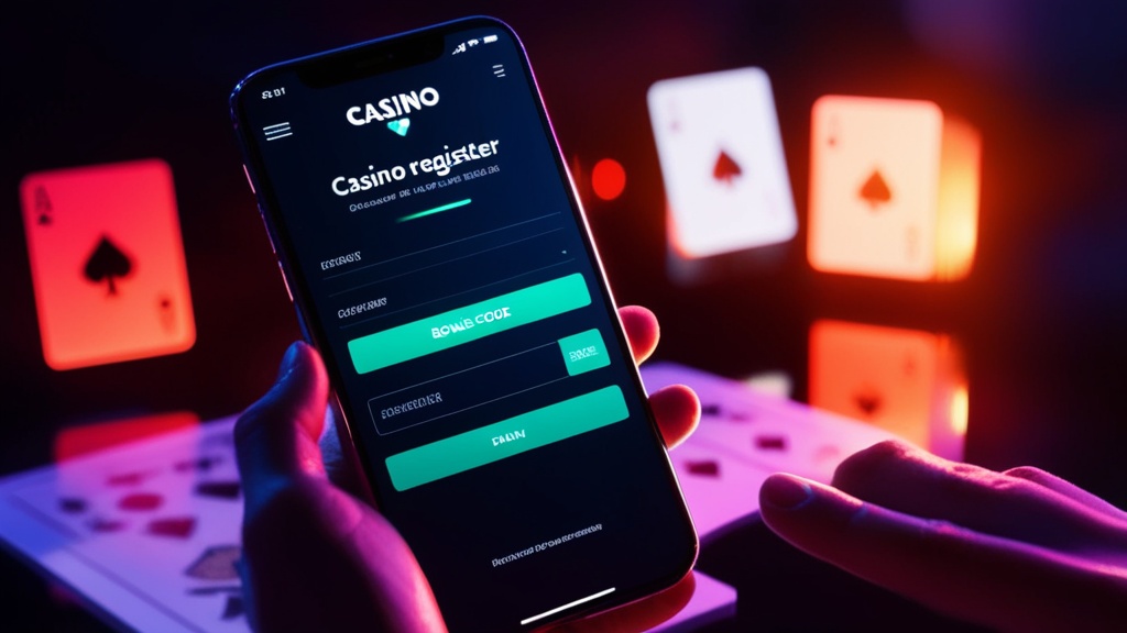 Pole kodu promocyjnego przy rejestracji w kasynie online