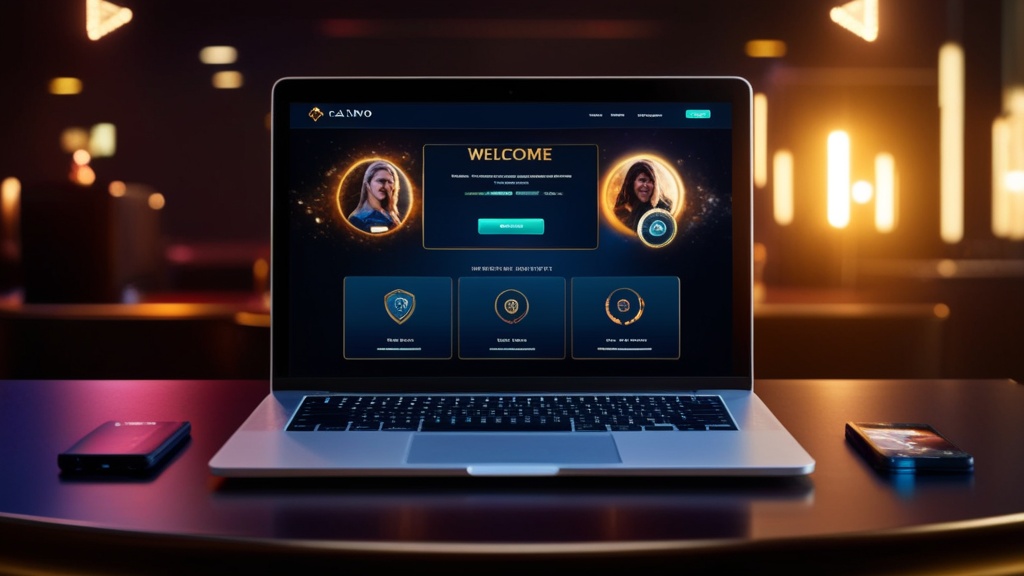 Pierwsze logowanie po rejestracji i panel gracza na laptopie